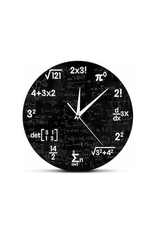 Matematik Duvar Saati Mezuniyet Hediyesi Çocuklar İçin Formül Matematik Sembolleri Saati Yatak Odası Dekorasyonu Duvar Dekorasyonu Oturma Odası Saati Diğer