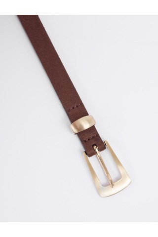 Jimmy Key Jimmy Key Kahverengi Süet Görünümlü Parlak Tokalı Kemer 5ww415896800