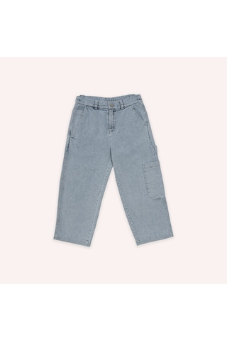 Panço Erkek Çocuk Rahat Kesim Denim Pantolon Mavi