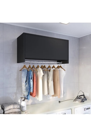 Pırıl Çok Amaçlı Dolap-askılık-erzak-mutfak-kiler Dolabı-açık Dolap-60 Cm Antrasit