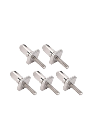 Moveevo 316 Paslanmaz Çelik M4x19mm Sörf Tahtası Kuyruk Gemi Somunu Vida Seti 5 Adet - El İle Sabitleme, Tuzlu Suya Dayanıklı, Yat Aksesuarı