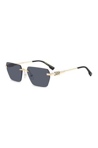 Dsquared2 D2 0102/s-807 Sıyah Unisex Güneş Gözlüğü Altın