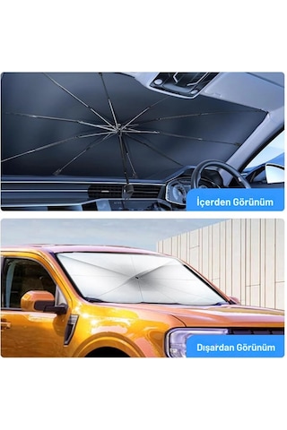 Hyundai İ30, Ford Fiesta, Seat Ibiza, Renault Clio, Dacia Duster Uyumlu Oto Şemsiye