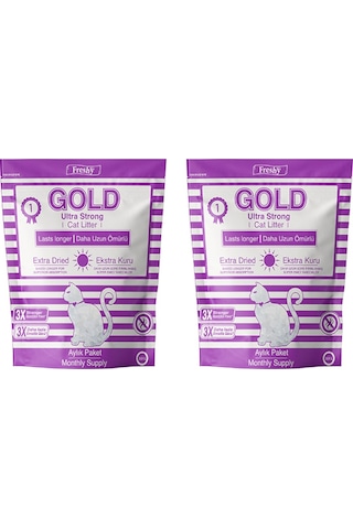 Freshy Gold Ultra Strong Silika Kristal Kedi Kumu 2 x 3800 ML