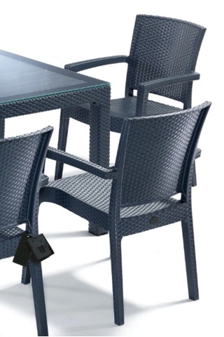 4 Kişilik Victor Koltuk 90x150cm Camlı Set Antrasit