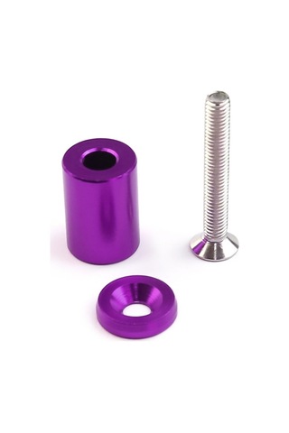 Cbtx 4 Adet Araba Modifiye İzolasyon Sütunu Motor Kapağı Tıkanmış Vidalı Motor Türbini Havalandırma Contası Vida Yıkayıcı Mor