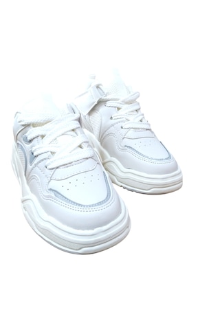 Cool Jacop Flt Çocuk Bağcıklı Sneaker Spor Beyaz Beyaz