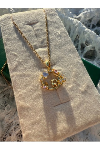 Regina Forest Moon Pendant Altın