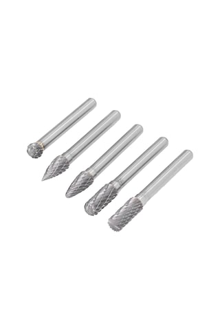 Lemestar 5 Adet Çift Desen Tungsten Çelik Taşlama Ucu - Ahşap Ve Plastik İçin Yontma, Oymak, Freze 6x8mm Pe Paketli
