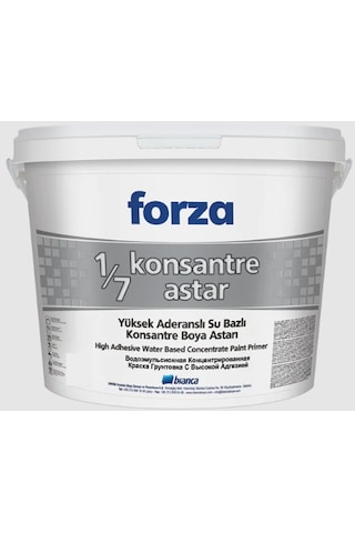 Bianca Forza 1/7 Konsantre Astar Su Bazlı Boya Astar Şeffaf 2,5lt