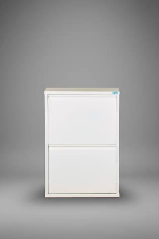 Lıccıa Metal Ayakkabılık 2 Li Model Beyaz