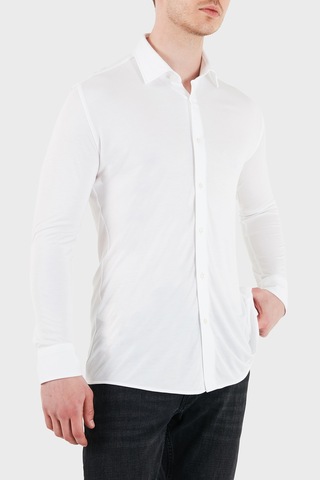 Boss Modal Slim Fit Klasik Yaka Uzun Kol Gömlek Erkek Gömlek 50561622 100 Beyaz