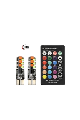 T10 Led Kumandalı Rgb 16 Renk Ve Çakarlı Seçeneği Park Lambası 426506183