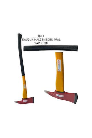 İtfaiyeci Yangın Baltası Uzun Ahşap Saplı-fire Axe