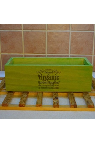 Ahşap Organizer Yeşil Mutfak Organizer Çok Amaçlı