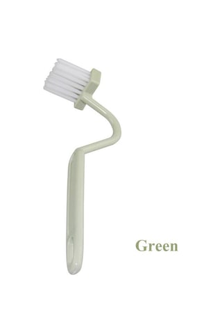 Yeşil Banyo Temizleme Aksesuarları Tuvalet Temizleme Fırçası Taşınabilir Tuvalet Fırçası Köşe Bükme Kolu İle Scrubber Kavisli Temizleme Araçları