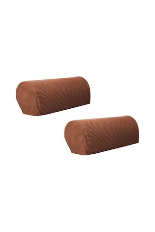 Geekyou Kahverengi Çözülür Lastikli Koltuk Koltuk Dirsek Koruması 1 Çift - 55cm Uzunlukta Poliester Malzeme Kahverengi