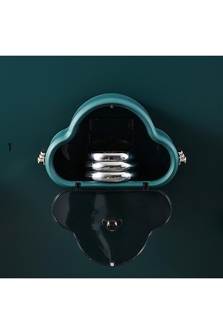 Tuvalet Duvar Asılı Doku Depolama Kağıt Tutucu Kanca Ile Banyo Ev Dekorasyon Yok Yumruklu Bulut Şekilli Dağıtıcı Taşınabilir Tuvalet Kağıdı Sahipleri 16.5 x 12.2 x 11.2 CM