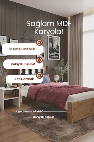Stark Karyola Ve 2 Komodinli Set