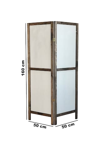 Ahşap Paravan Panel Kumaş Paravan Seperatör 5214