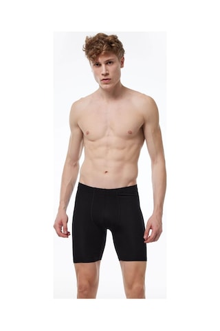 Malabadi 018 Erkek Uzun Paçalı Modal Boxer-Siyah