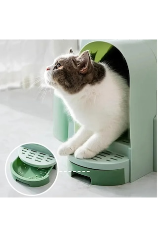 Techtic Star Tüneli Çekmeceli Kedi Tuvaleti + Kürek