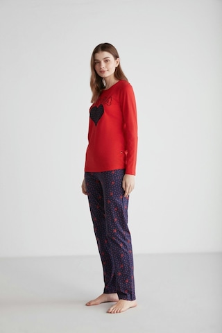 U.s. Polo Assn. 16967 Kadın Yuvarlak Yaka Pijama Takımı 001