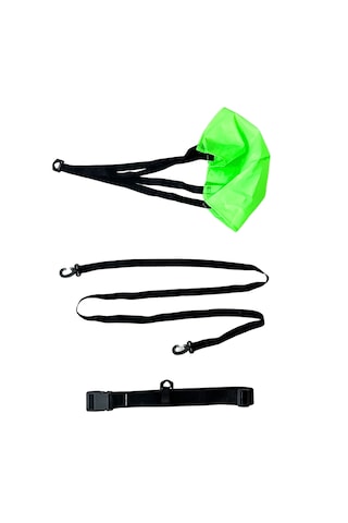 Cawooo Yüzme Antrenman Paraşütü Yüzücü Direnç Paraşüt Yeşil