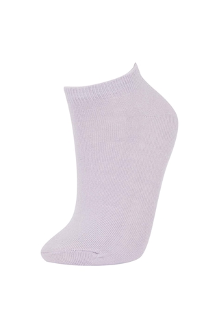 DeFacto Kadın 5'li Pamuklu Puantiyeli Çizgili Patik Çorap W8944AZNSKR1