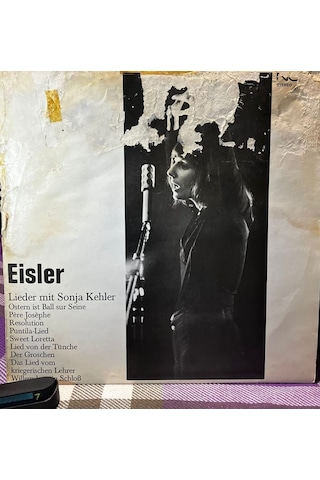Hanns Eisler - Lieder Mit Sonja Kehler Nova / Veb Deutsche Schallplatten Berlin - Ddr Lp