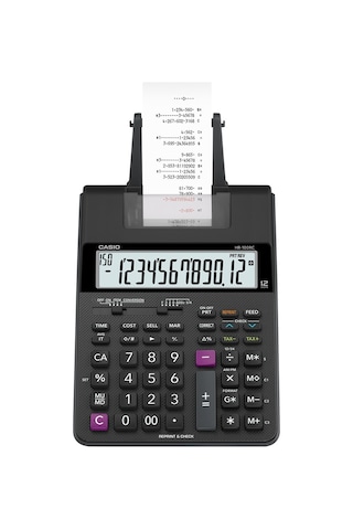 Casio Hr-100Rc 12 Digit Şeritli Hesap Makinesi