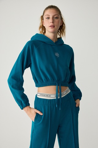 Urban Beat Kathrıne Kadın Kapüşonlu Mavi Sweatshirt Mavi
