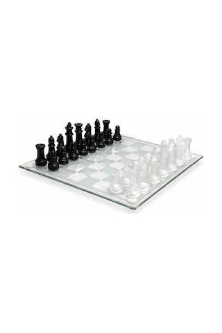 Satranç Lüks Modern Şık Dekoratif Kristal Tasarım Hediye Zeka Strateji Cam Satranç Oyun Seti