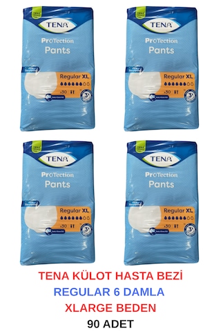 Tena Külot Hasta Bezi Regular 6 Damla Xlarge Beden - 120 Adet XL Tena Külot Hasta Bezi Regular 6 Damla Xlarge Beden - 120 Adet XL