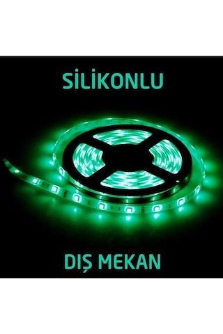 Şerit Led Tek Çipli Dış Mekan Yeşil Lamptime 111108 (5 Metre)