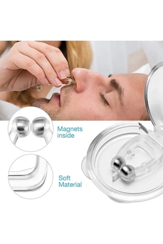 Mfa Taşınabilir Mini Manyetik Anti Horlama Burun Mandalı