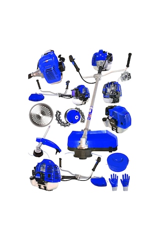 Graizer M6002 Yan Tipi Benzinli Motorlu Ot Çalı Çim Biçme Makinesi Tırpan & Canavar Başlık