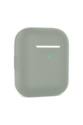 Wozlo Apple Uyumlu AirPods 1. Ve 2. Nesil Silikon Koruma Kılıfı - Silikon Koruyucu Kılıf - Gri