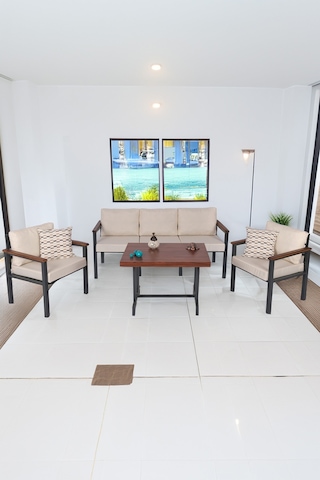 Neokas Balkon Mobilyası, Metal Oturma Grubu, Balkon Seti, Kafe Koltuğu, Bekleme Alanı Koltuğu, 1 + 1 + 3 + M Antrasit