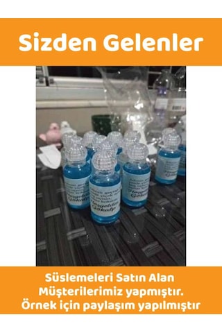 50 Adet 50 Ml Om61tac Dezenfektan Kolonya Parfüm Hediyelik Nikah Düğün İçin Boş Plastik Şişe