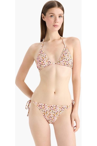 Defacto Regular Fit Çiçekli Bürümcük Bağcıklı Bikini Alt-fall İn Love E2577ax25smrd194 Kırmızı