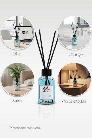 Ilgaz Okyanus Esintisi Bambu Çubuklu Oda Kokusu 110 ML + Yedek Şişe 200 ML