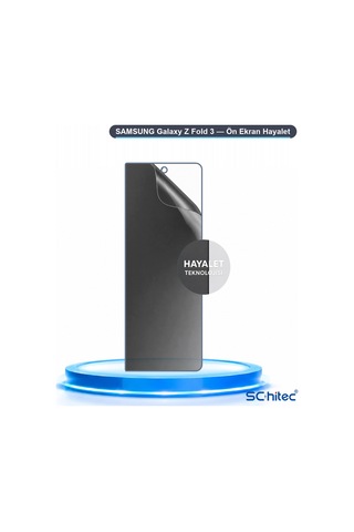 Samsung Galaxy Z Fold 3 Uyumlu Ön Yüzey Hayalet Privacy Hidrojel Ekran Koruyucu 01466589
