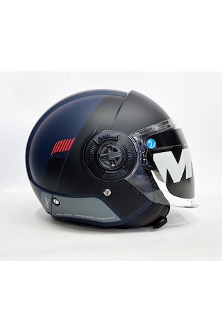 Mt Viale Sv Advance C67 Mat Renk İç Güneş Vizörlü Kask Lacivert
