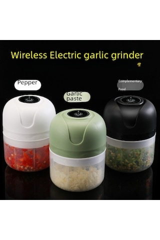 Teltree Mini Sürekli Akıllı Zeytinyağlı Sarımsak Dilimleyici - 100ml 4 Bıçaklı, Kablosuz, Mutfak Aleti, Ticari Ve Ev Kullanıma Uygun Diğer