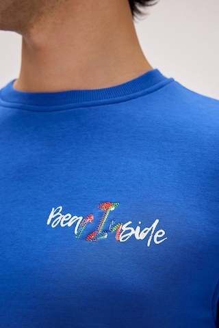 Bad Bear Splashy Crewneck Erkek Sweatshirt-29159 Saks Mavi