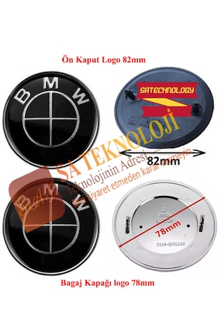 Bmw E39 Kaput Ve Bagaj Logo Fulsiyah-82mm78mm Bmw E39 Kaput Ve Bagaj Logo Fulsiyah-82mm78mm