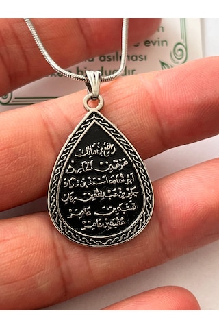 Kıtmir Duası Ve Faziletleri Dua Temal Manevi Koruyucu Dini Çelik Kolye Gümüş