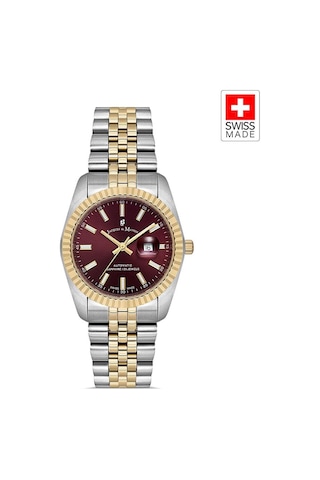 Inspıratıon Jwl04118 Sellita Sw100, 25 Jewels Otomatik Mekanizmalı, Swiss Made Kadın Kol Saati Altın - Gümüş