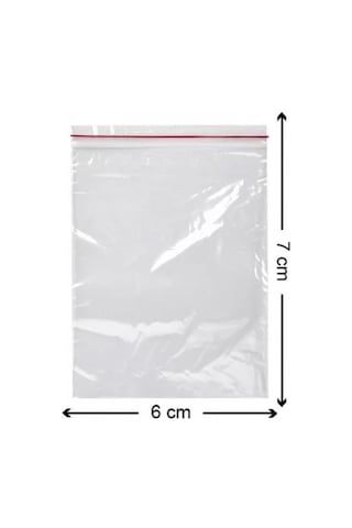 Kilitli Torba Kilitli Poşet 6X7 Cm 100 Adet